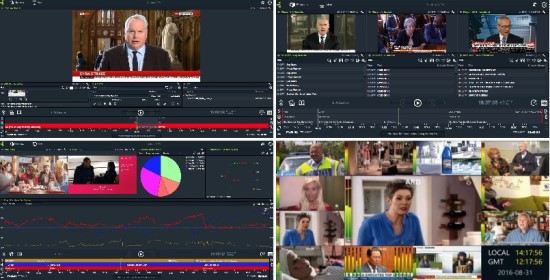 Analyze and compare the content and interviews of multiple broadcasts / world news simultaneously